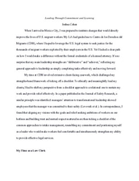 LiA Leadership Essay 