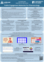 Research Poster: Public Engagement Materials For Pharmacology
