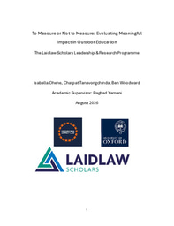 Research Summer: Evaluating Meaningful Impact in Outdoor Education