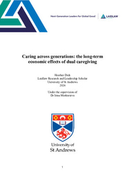Caring Across Generations: The Long-term Economic Effects of Dual Caregiving