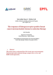 Research report:  The response of Estrogen receptor-positive breast cancer micrometastatic lesions to endocrine therapy
