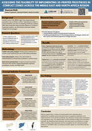 Research Poster: Assessing the Feasibility of Implementing 3D-Printed Prostheses in Conflict Zones Across the Middle East and North Africa Region