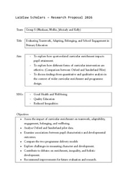 Research proposal - Group 5