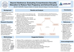 Poster: Beyond Abstinence: Evaluating Comprehensive Sexuality Education to Reduce Teen Pregnancy and School Dropout