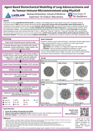 Agent-Based Biomechanical Modelling of Lung Adenocarcinoma and its Tumour-Immune-Microenvironment using PhysiCell: Laidlaw Poster - Akshaya Nishanthan