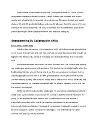 Star Top Community School Leadership-in-Action Project