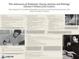 The Intimacies of Solidarity: George Jackson and Eldridge Cleaver’s Prison Love Letters