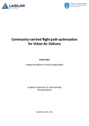 Community-centred Flight Path Optimisation for Urban Air Delivery 