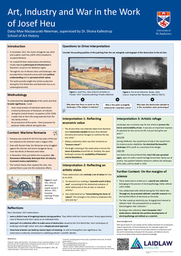 Research Poster: Art, Industry and War in the Work of Josef Heu
