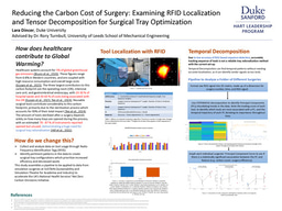 Reducing the Carbon Cost of Surgery: Examining RFID Localization and Tensor Decomposition for Surgical Tray Optimization