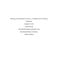 Optimizing Cre Recombination to Develop in vitro Models for ABCA3 Deficiency