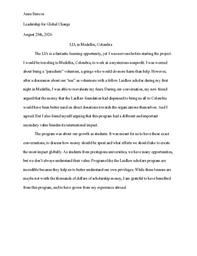 LIA Final Essay