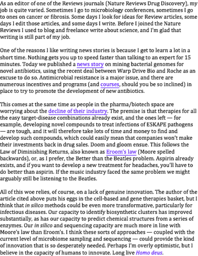 Notes from an optimist