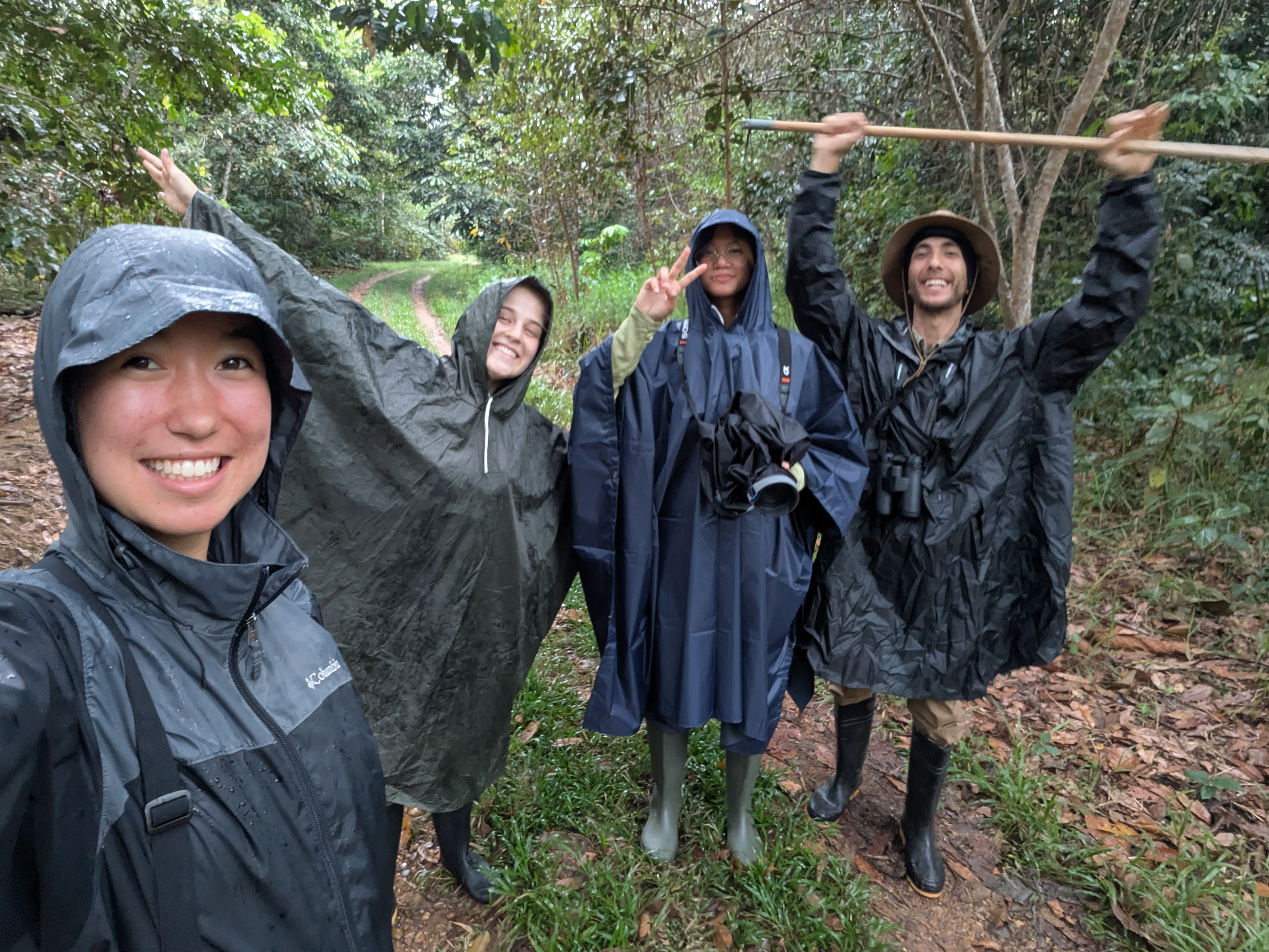 Photographing and exploring nearby ponds in the secondary forest