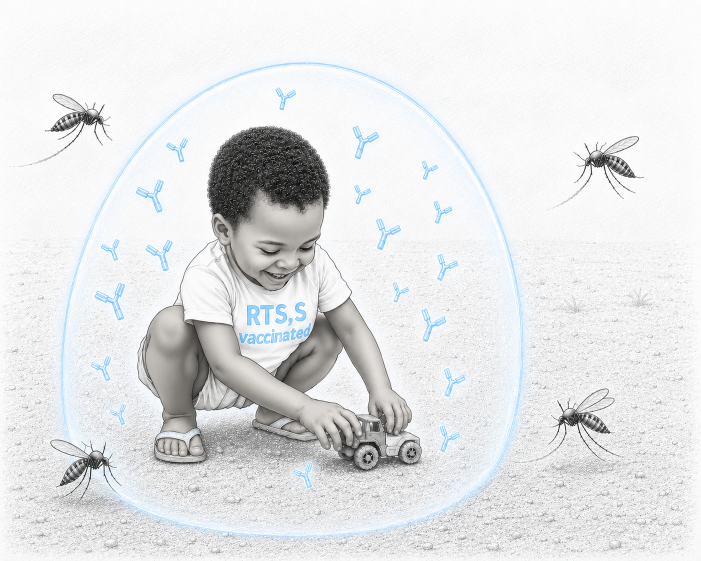 malaria vaccines protect children who are most susceptible