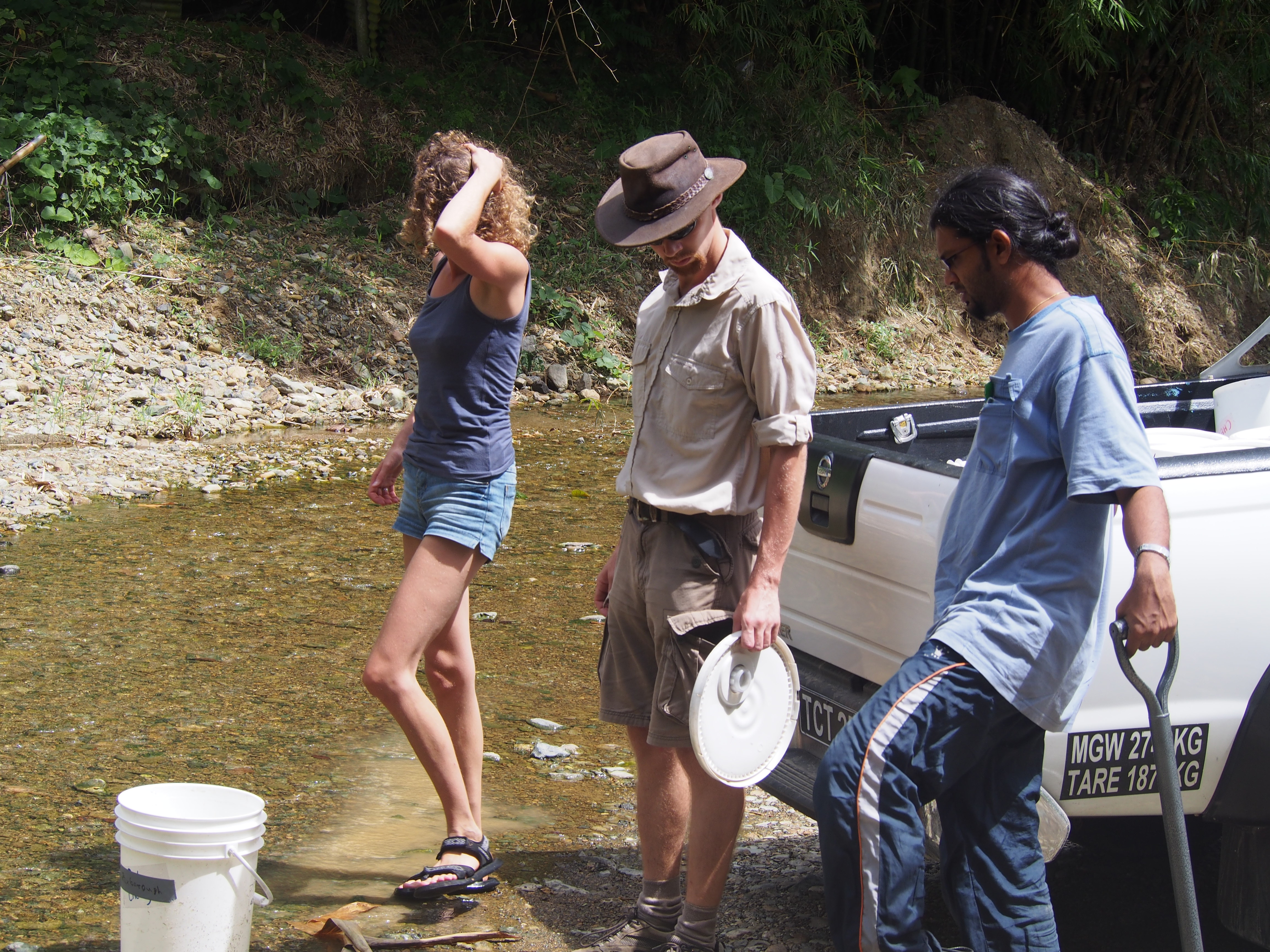 Team in field at Tobago