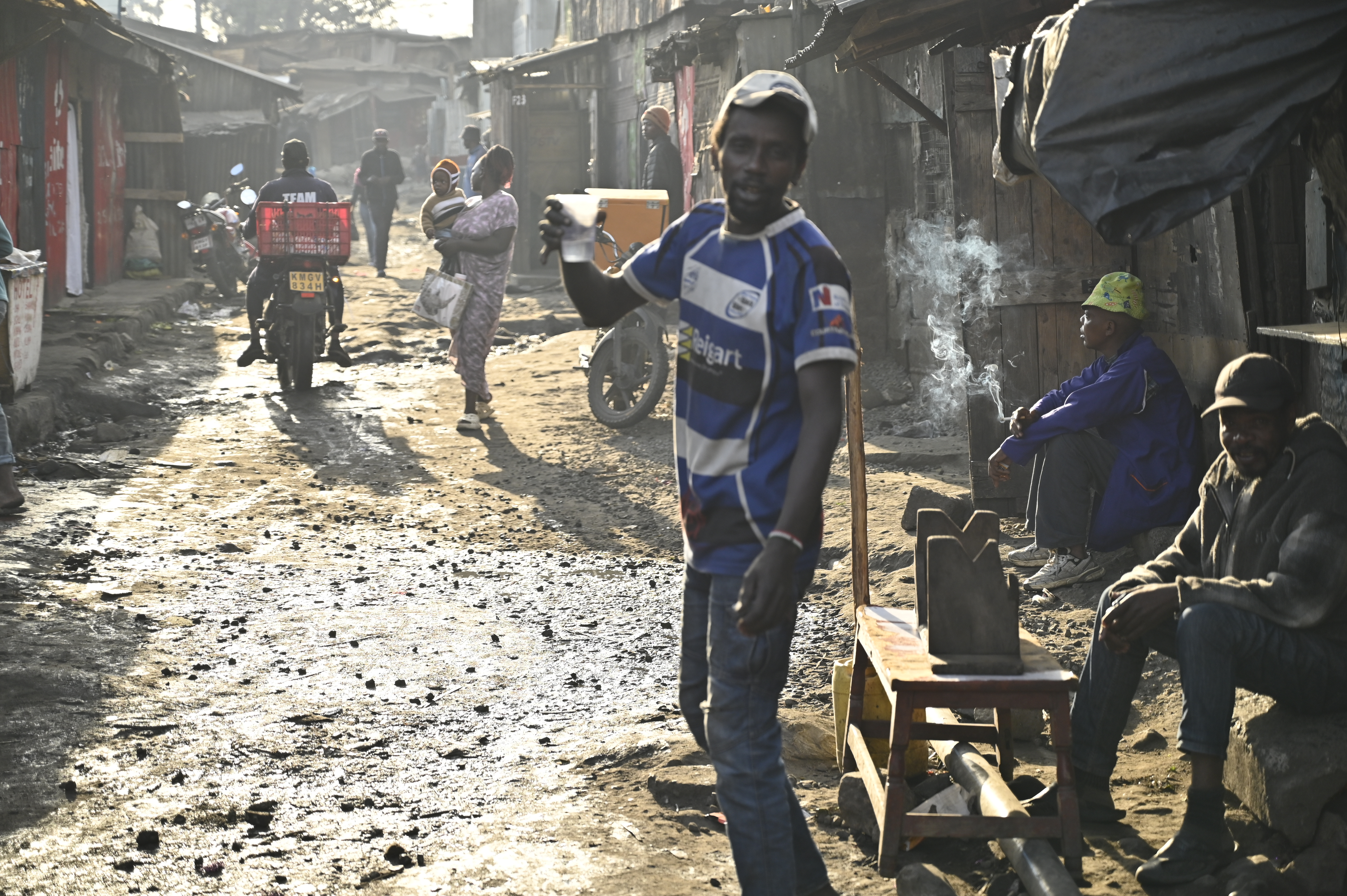Mathare Street Scene in the Morning