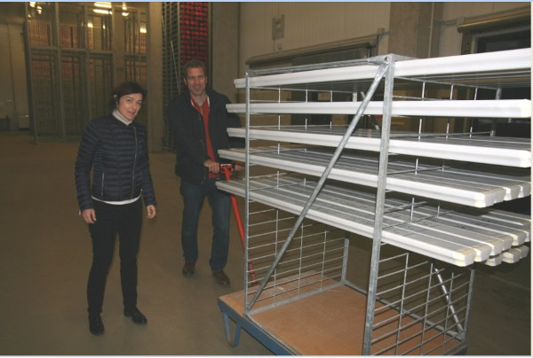 Giuliana Panieri and Jochen Knies in MARUM in 2017, after receiving the sections of Hole 912A drilled during the Ocean Drilling Program (ODP) Leg 151 exactly 30 years ago. 