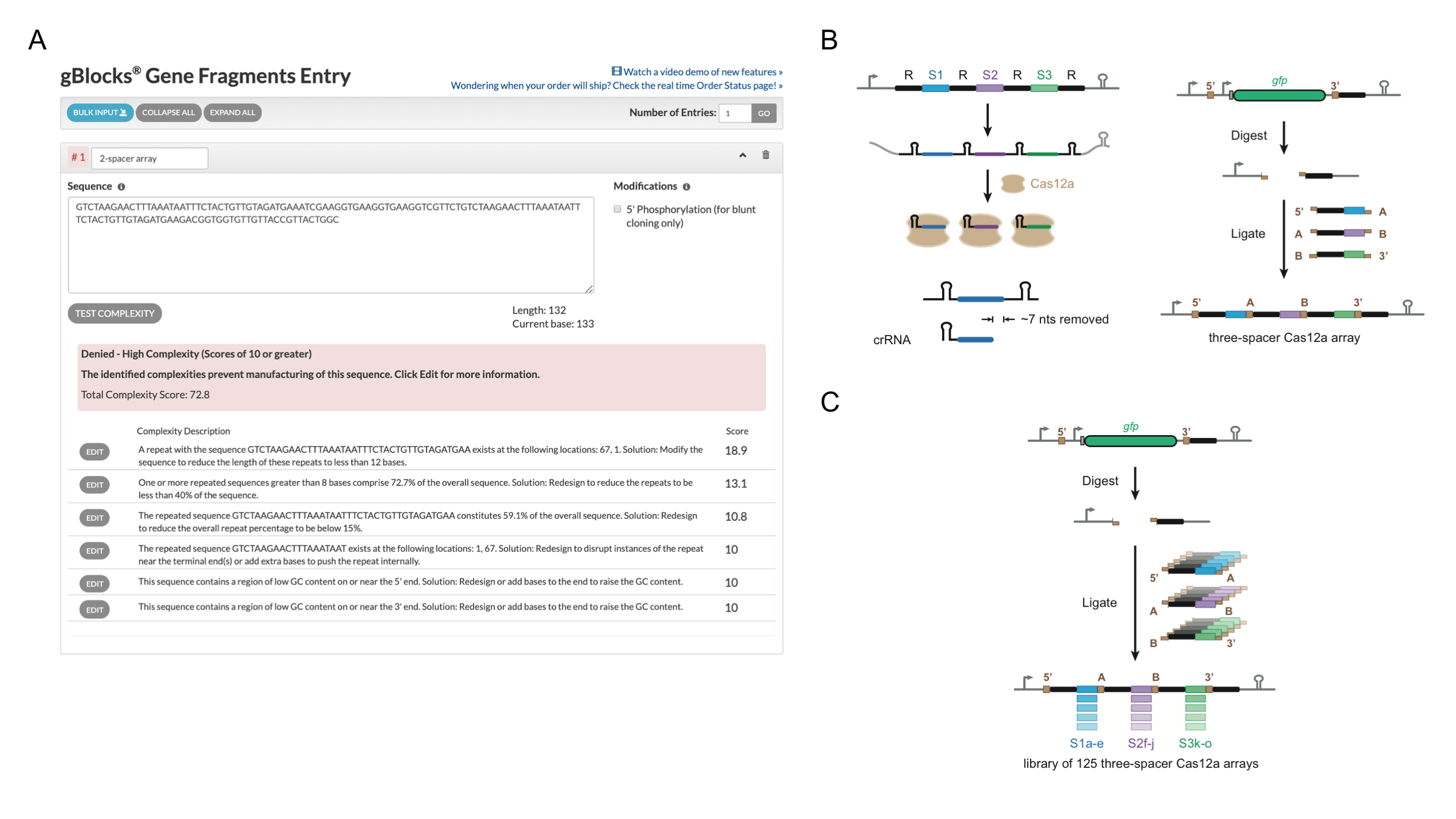 Figure 1. Generating CRISPR arrays with CRATES. 