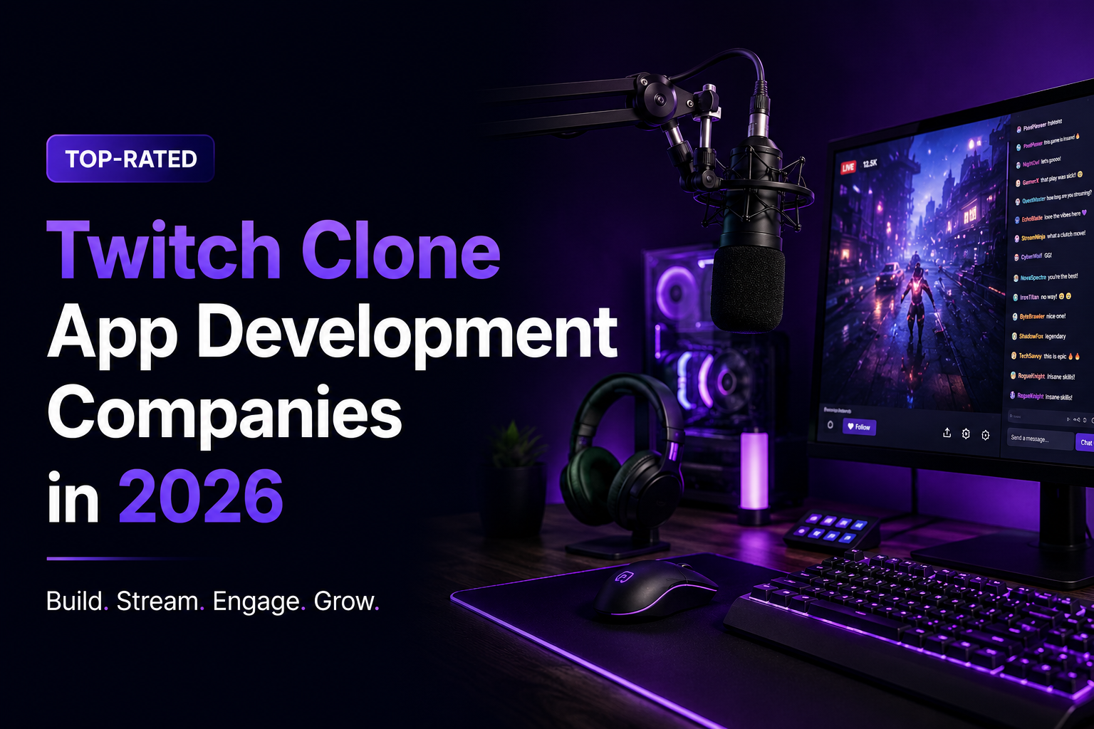 Top-Rated Twitch Clone App Development Companies in 2026