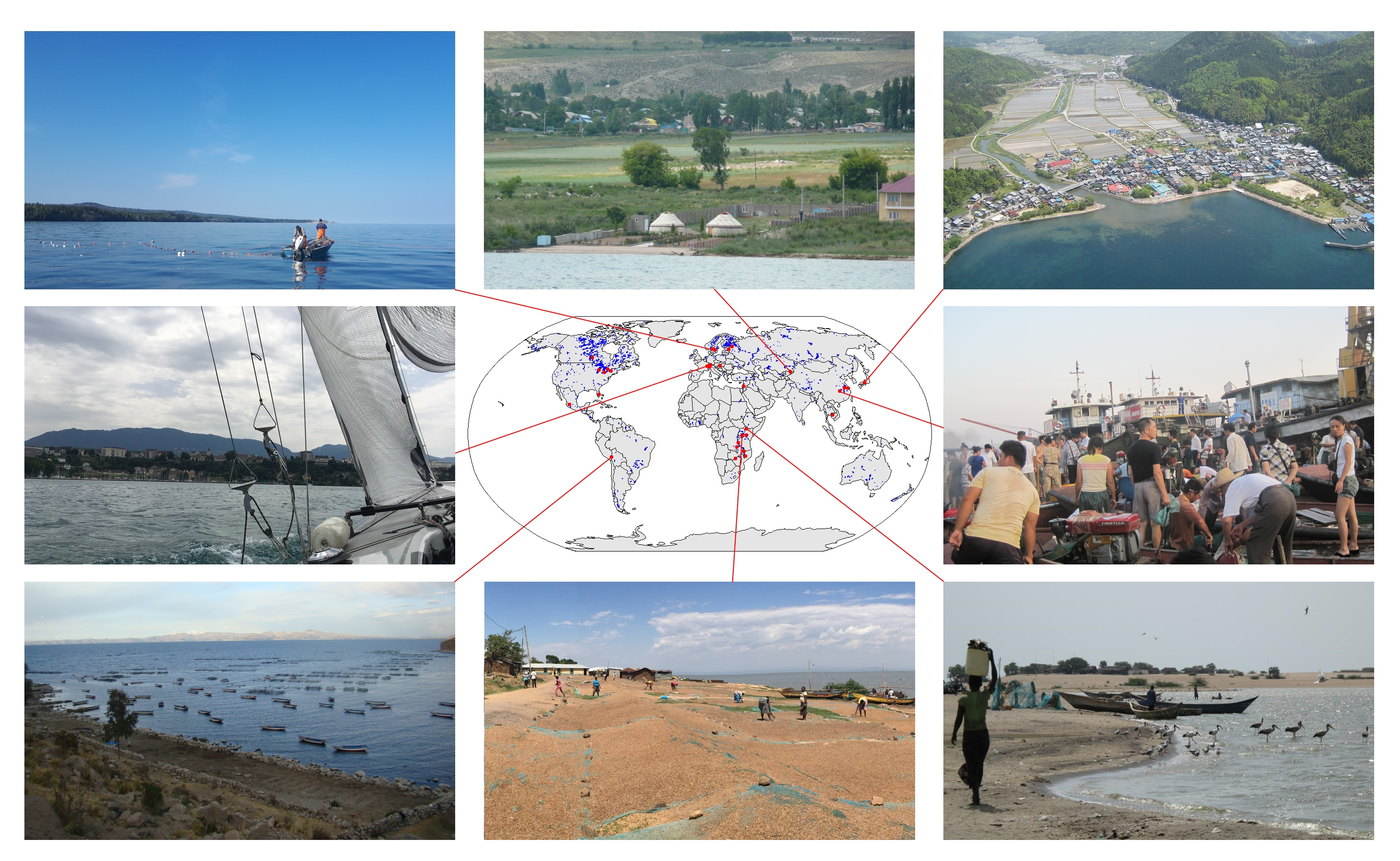 The diversity of environment surrounding lakes The diversity of environment surrounding lakes