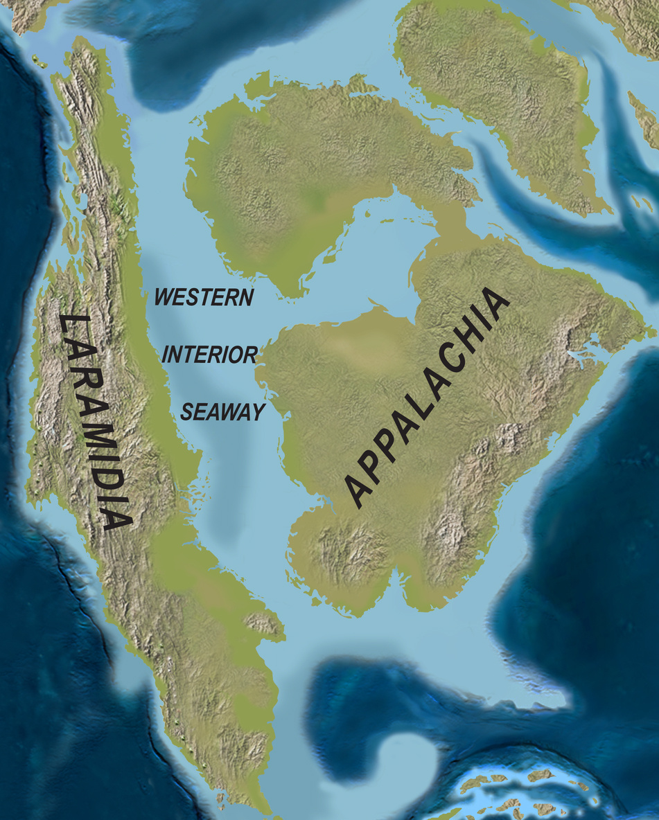 North America Palaeogeography during the Campanian