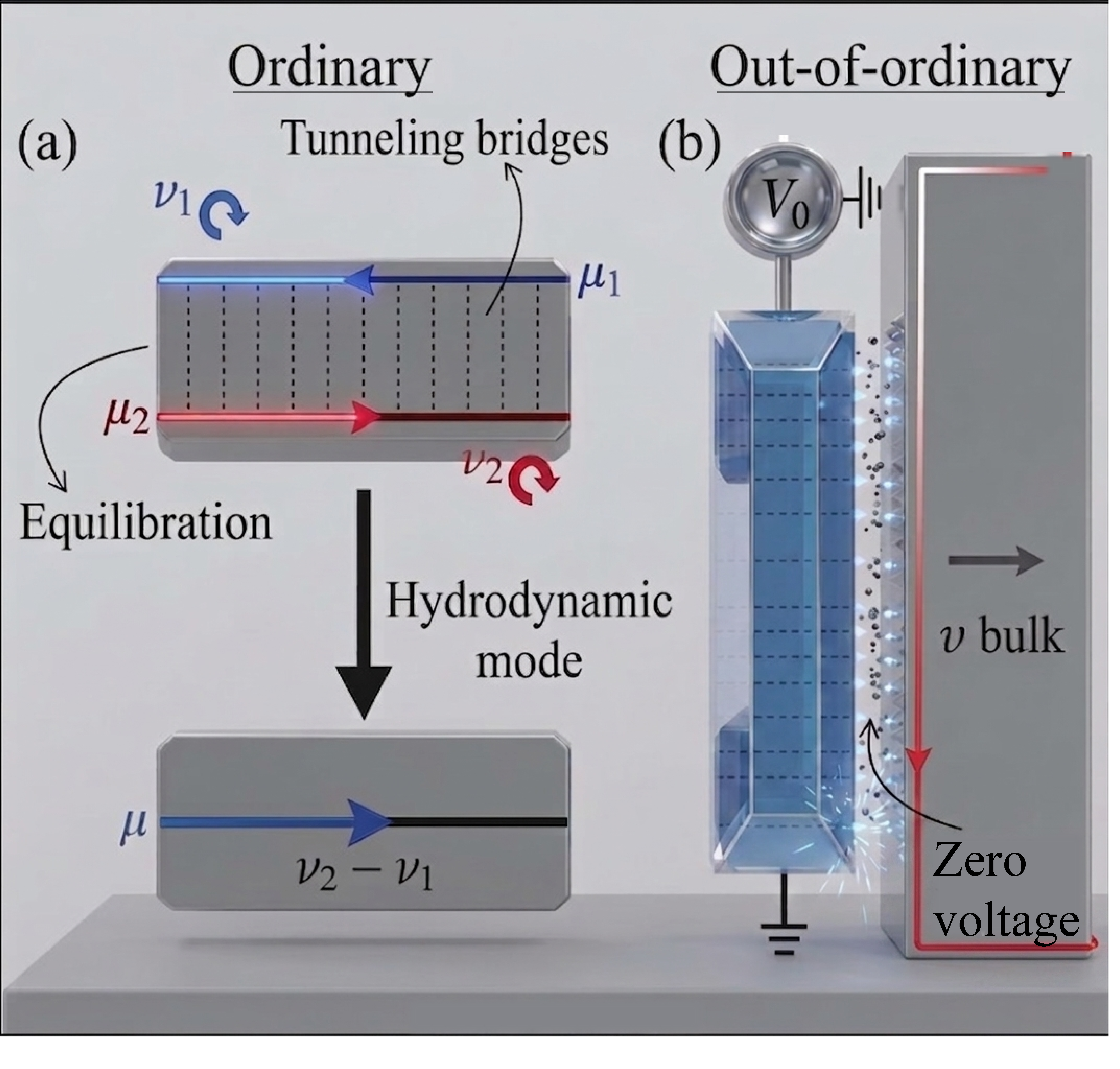 Charge equilibration model depicting for "Ordinary" and "Out-of-ordinary" equilibration processes 