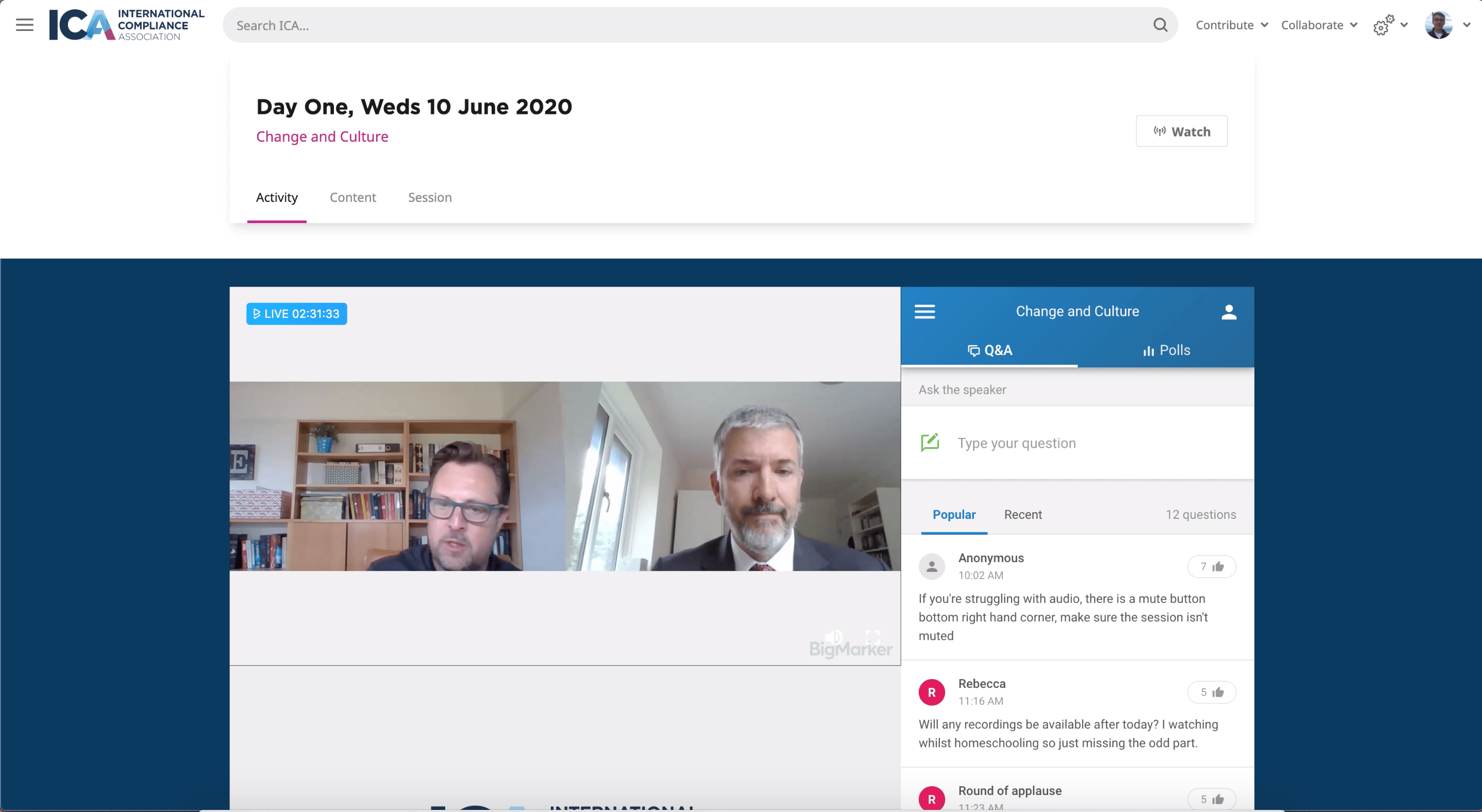 ICA's BIG Compliance Festival