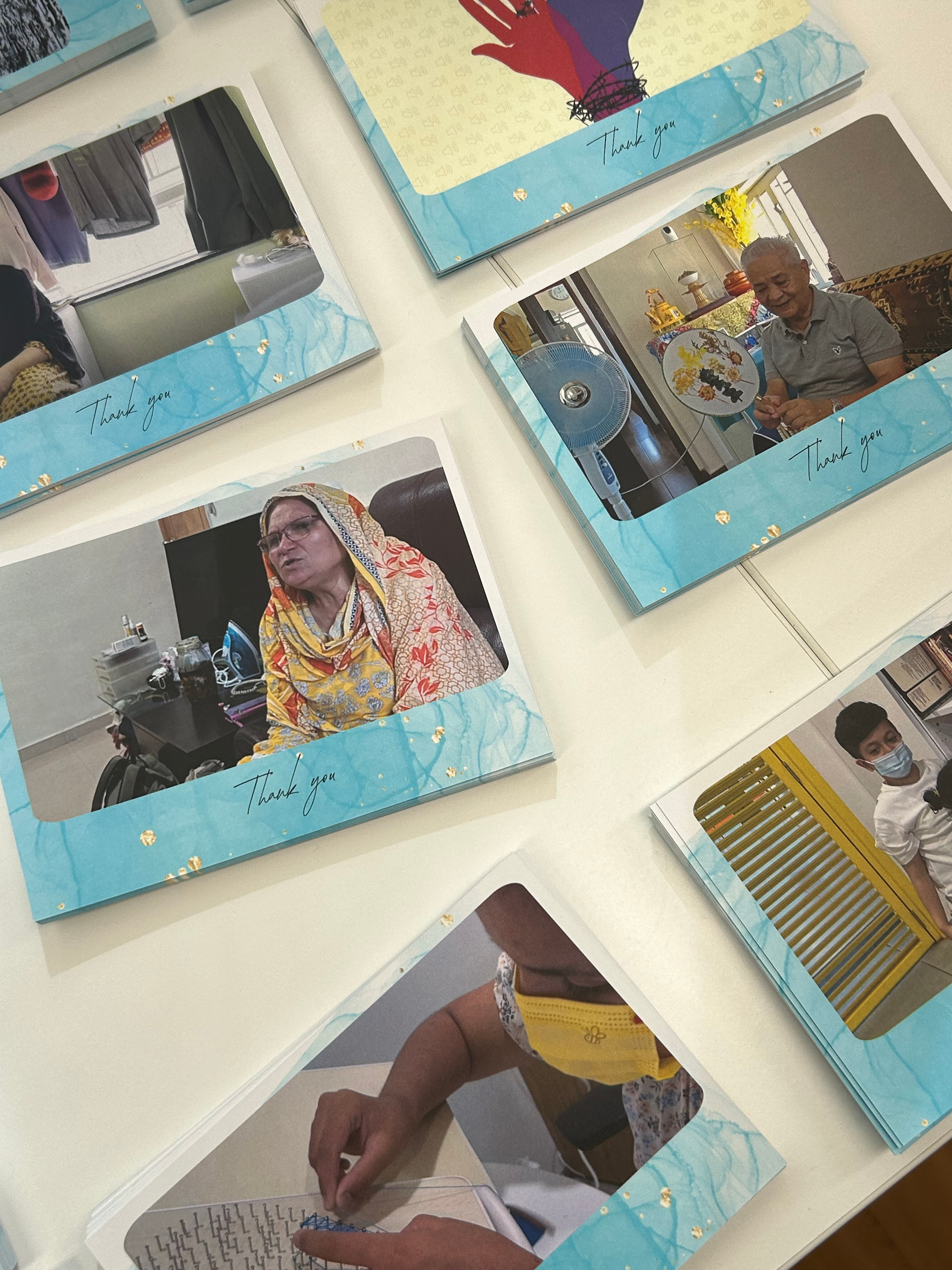 Postcards that highlights the stories of service recipients