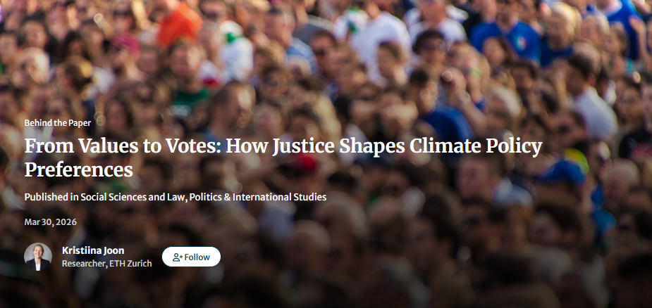 From Values to Votes: How Justice Shapes Climate Policy Preferences
