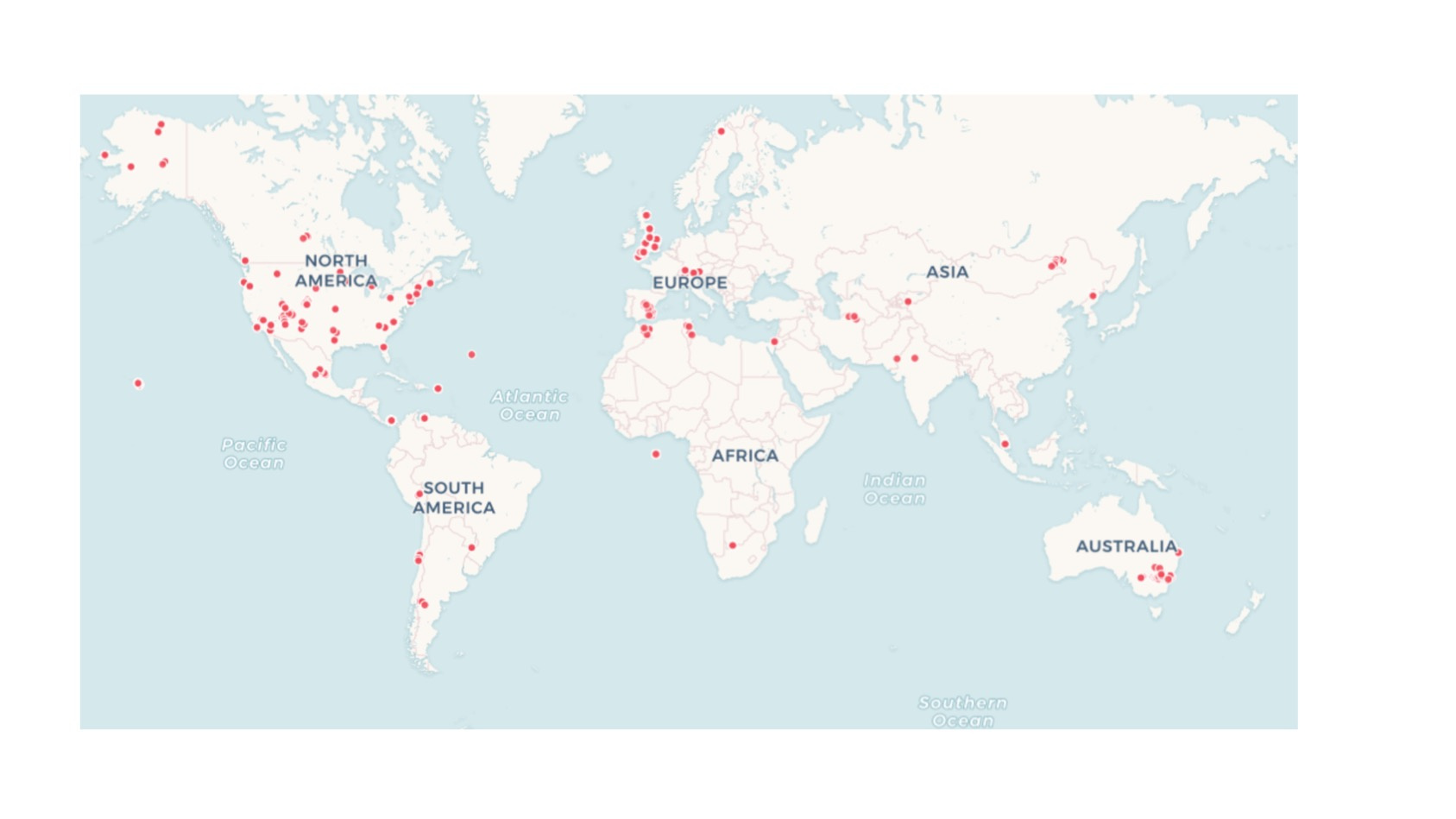 Map of Sampling Locations