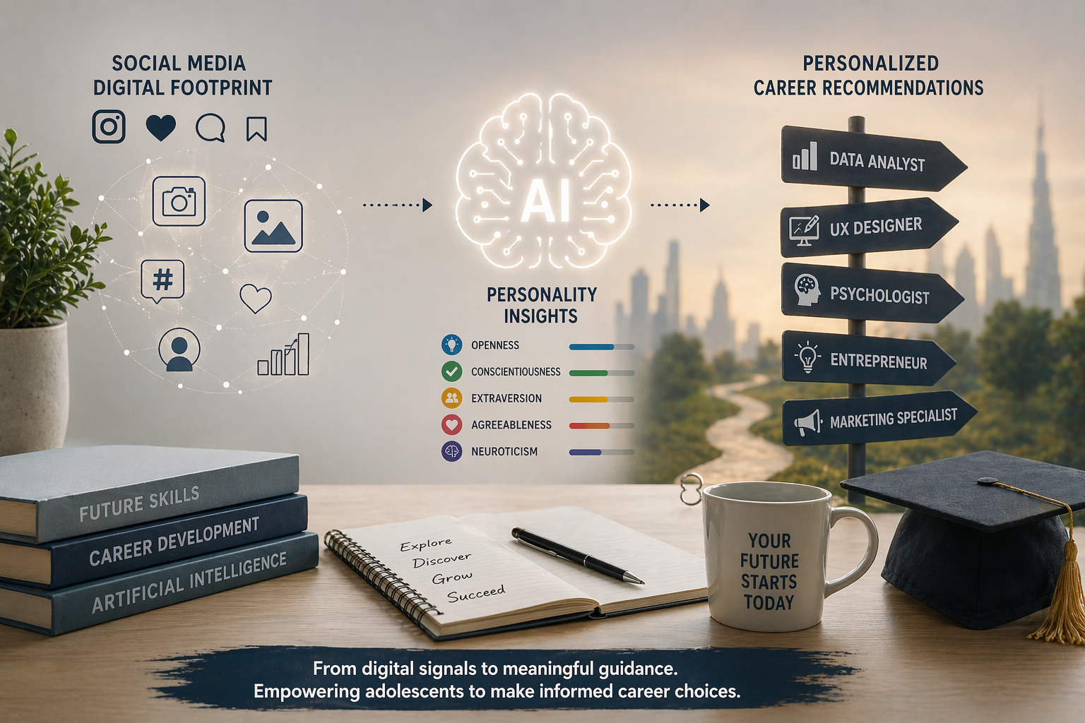 Career Recommendations on Social Media 