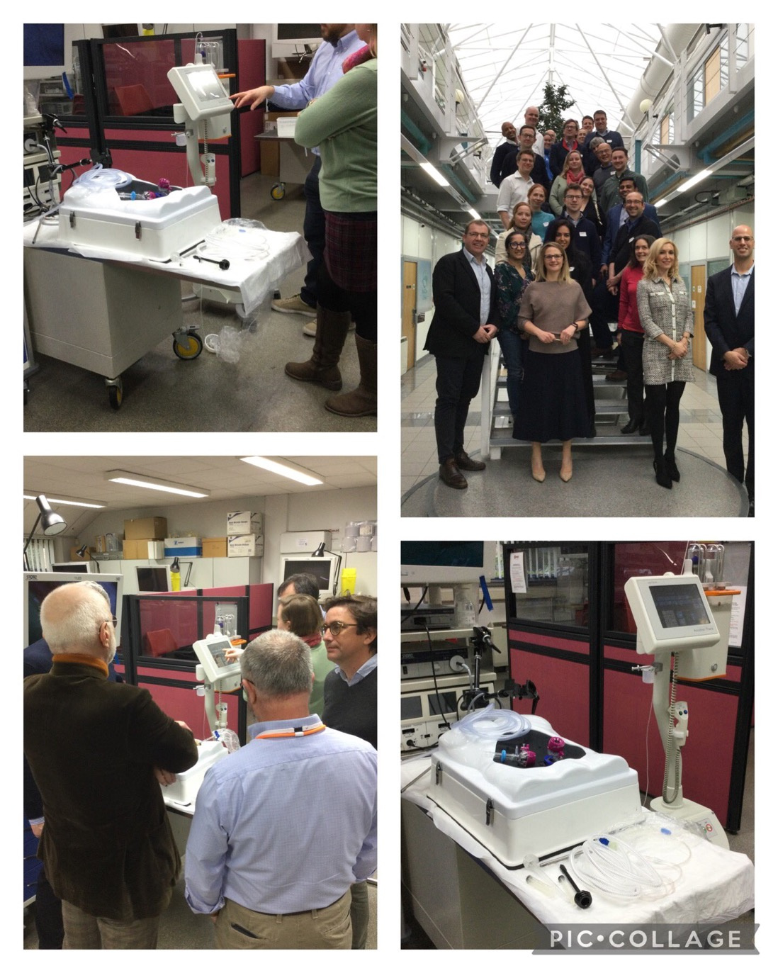 A collage a images showing PIPAC training