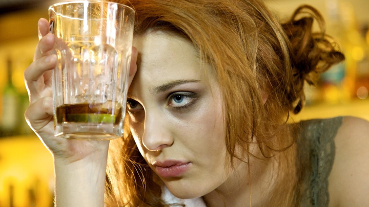 Drunk woman