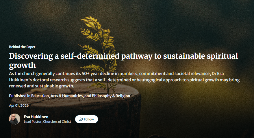 Discovering a self-determined pathway to sustainable spiritual growth