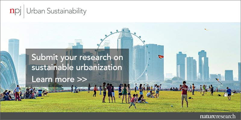 npj Urban Sustainability | Now open for submissions