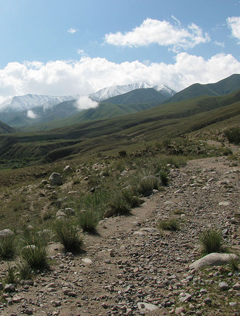 High elevation herding tracks, Kyrgyzstan