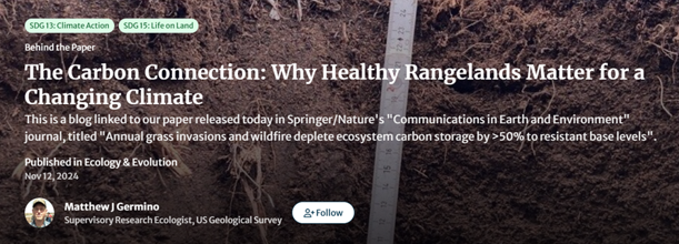 The Carbon Connection: Why Healthy Rangelands Matter for a Changing Climate