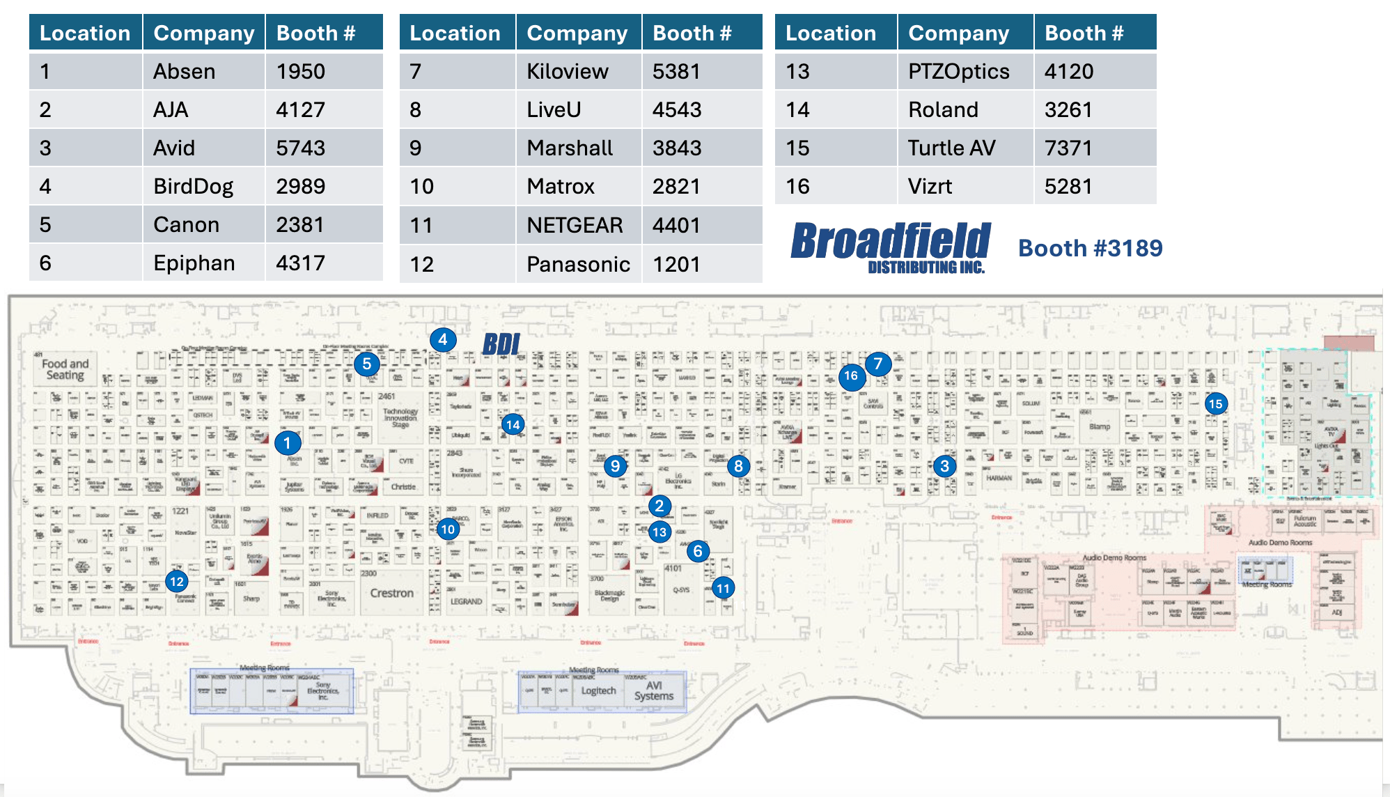 Infocomm 2025 Map