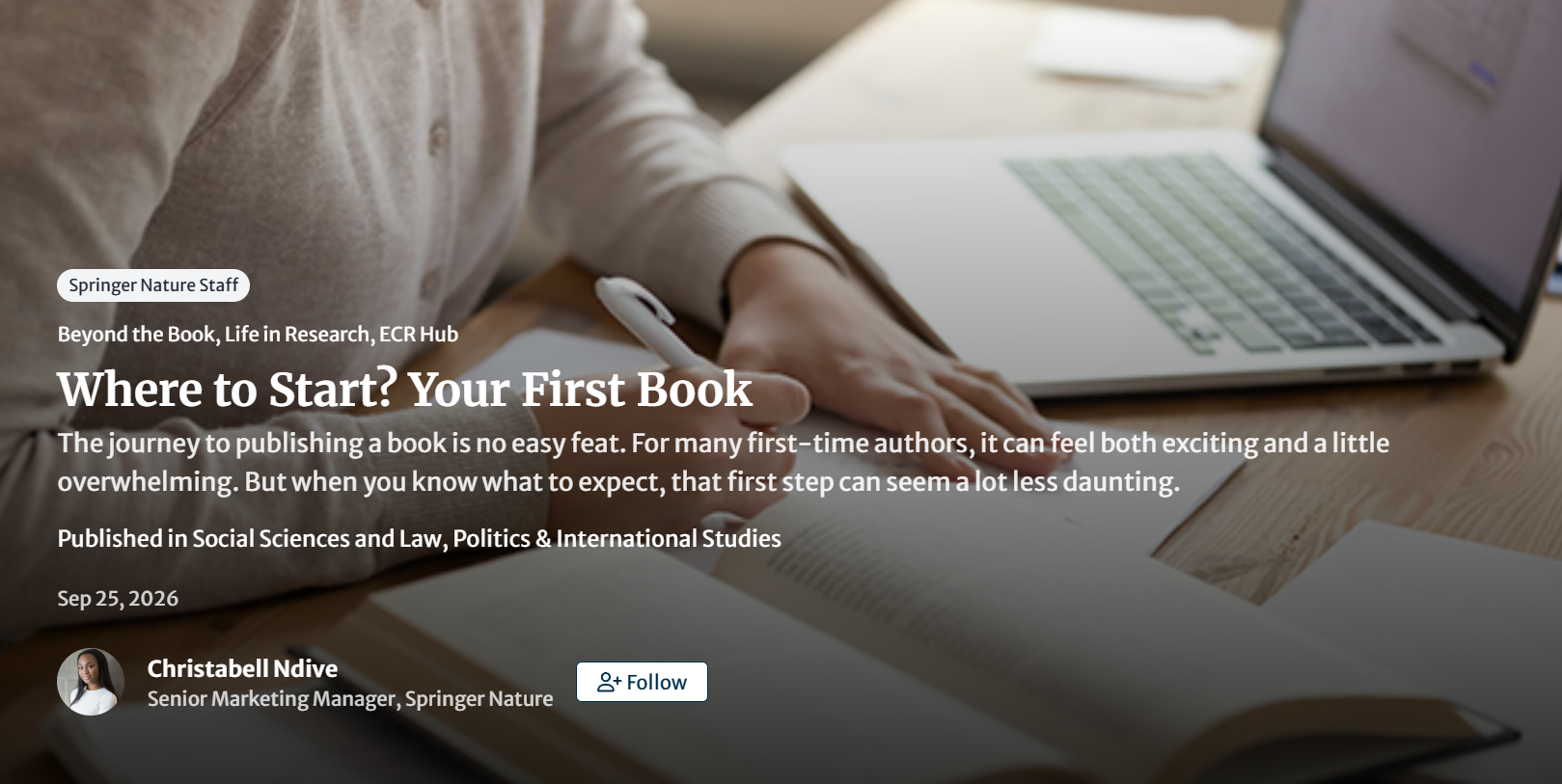 Where to Start? Your First Book