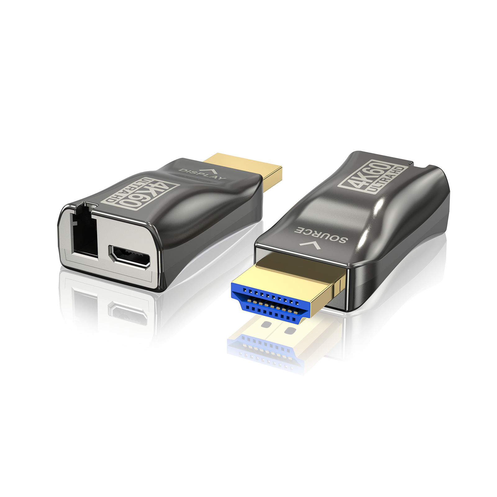 hdmi video extender over fiber optic/LAN ether