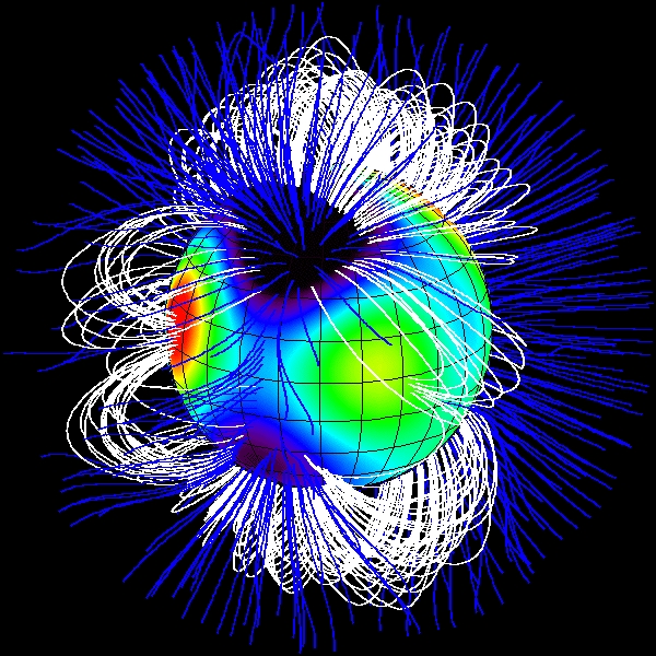Observed magnetic field geometry of Tau Sco. 