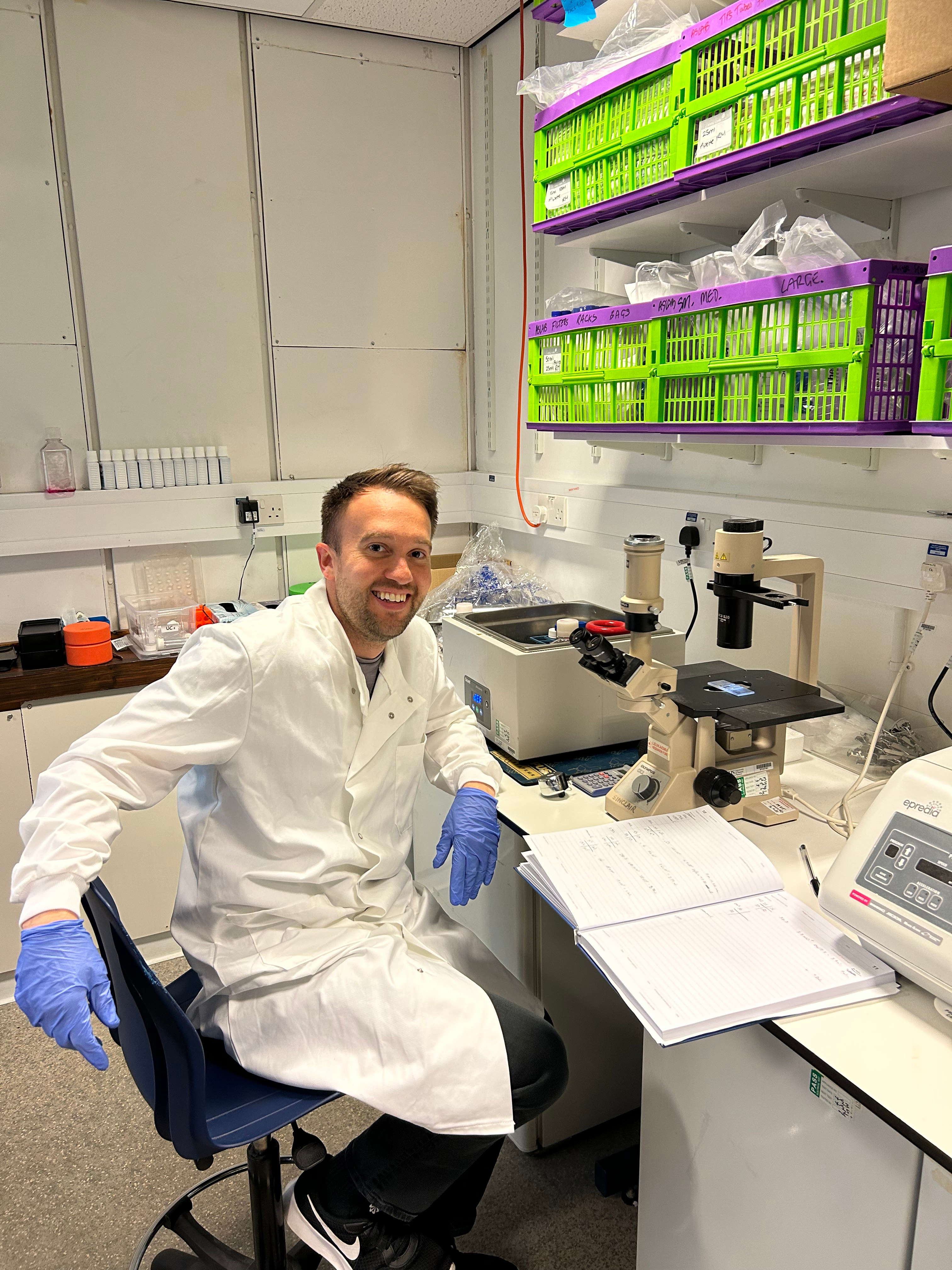 Dr David Palmer begins his PhD
