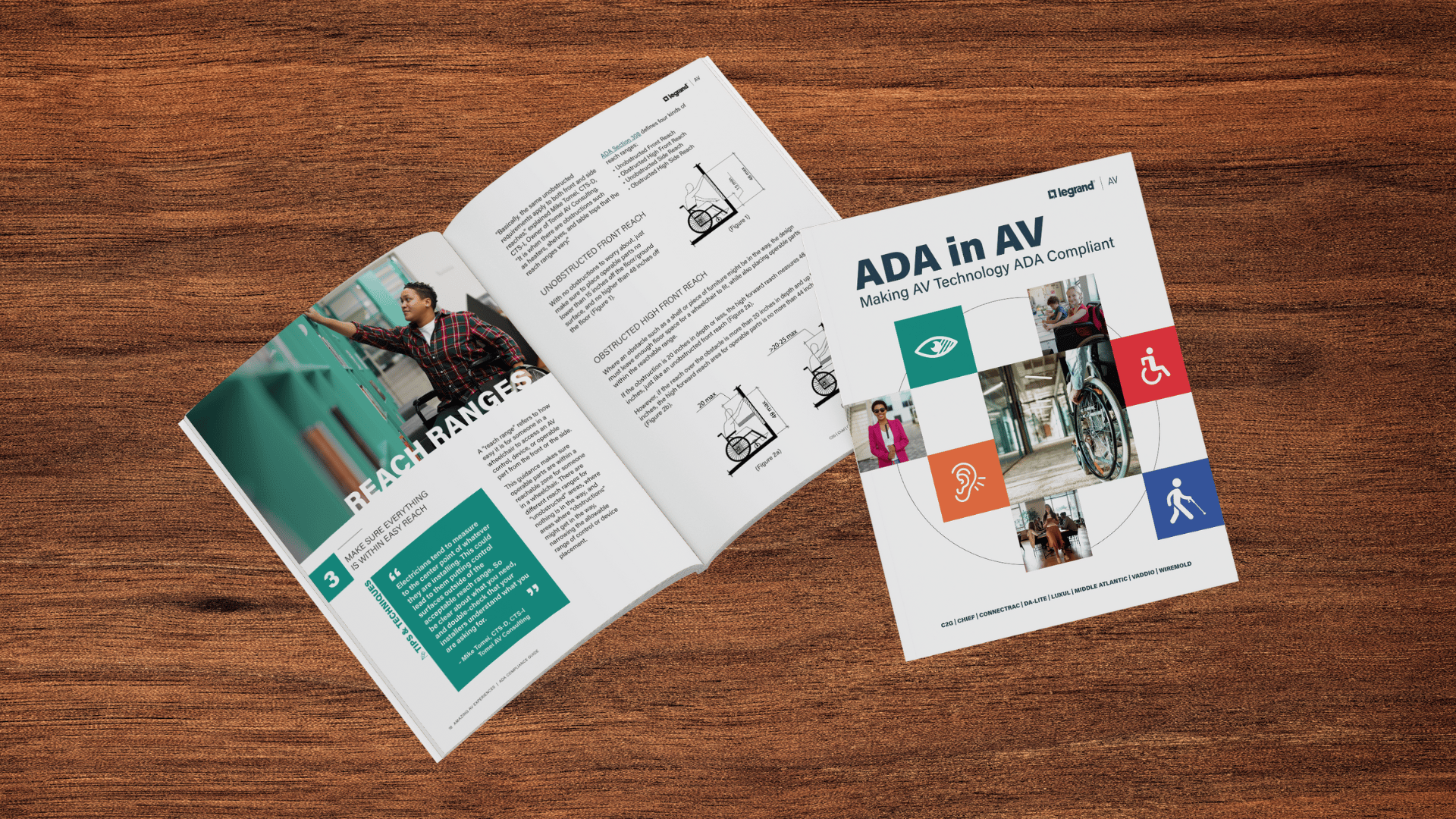 ADA in AV eBook cover and inside spread.