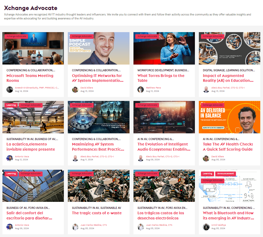 Xchange Advocate Page