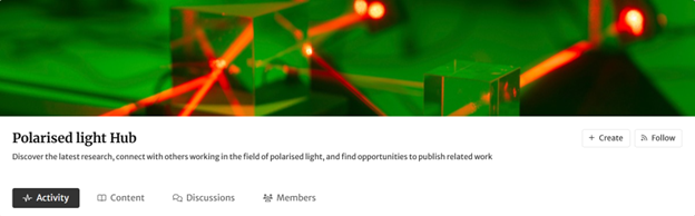 Polarised light Hub Polarised light Hub