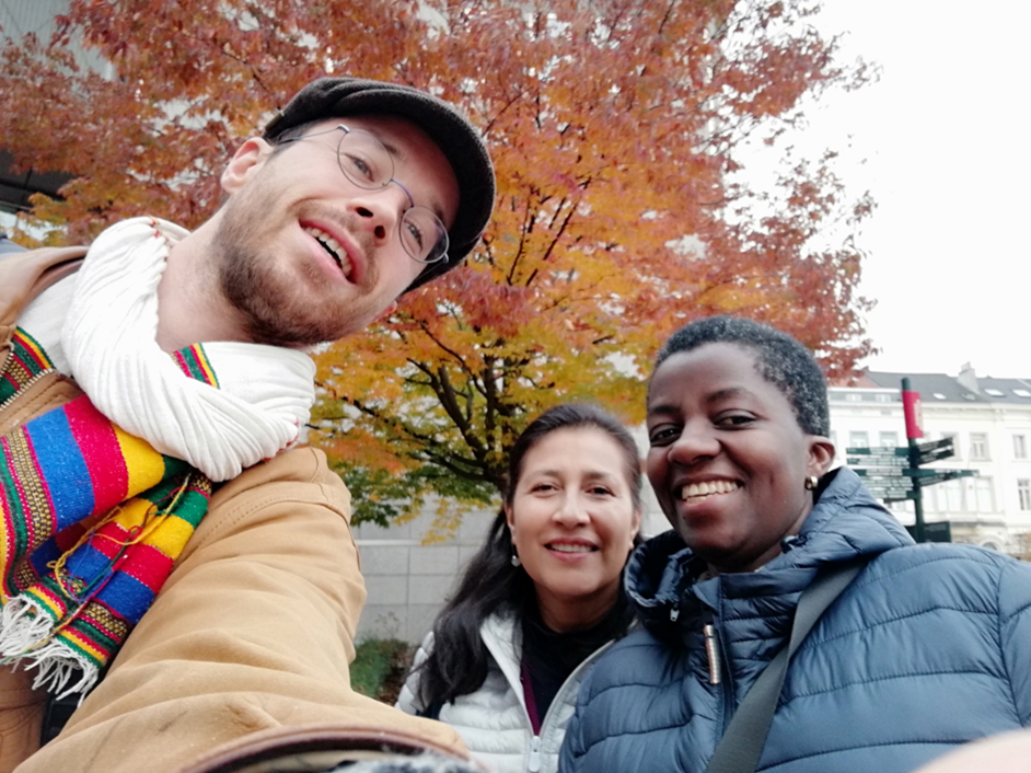 A photo from this meeting—a moment of connection and hope—illustrates the relational depth we cultivated through our collective reflexive process.