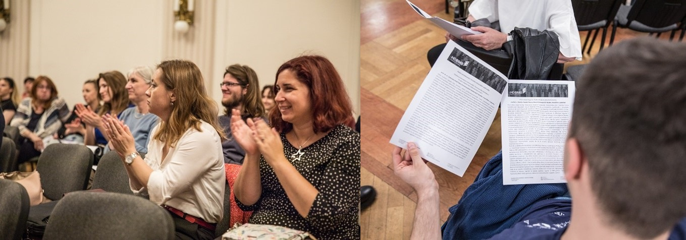 Composite photo of participants at the event "Contribution of bioscience to the green transition"