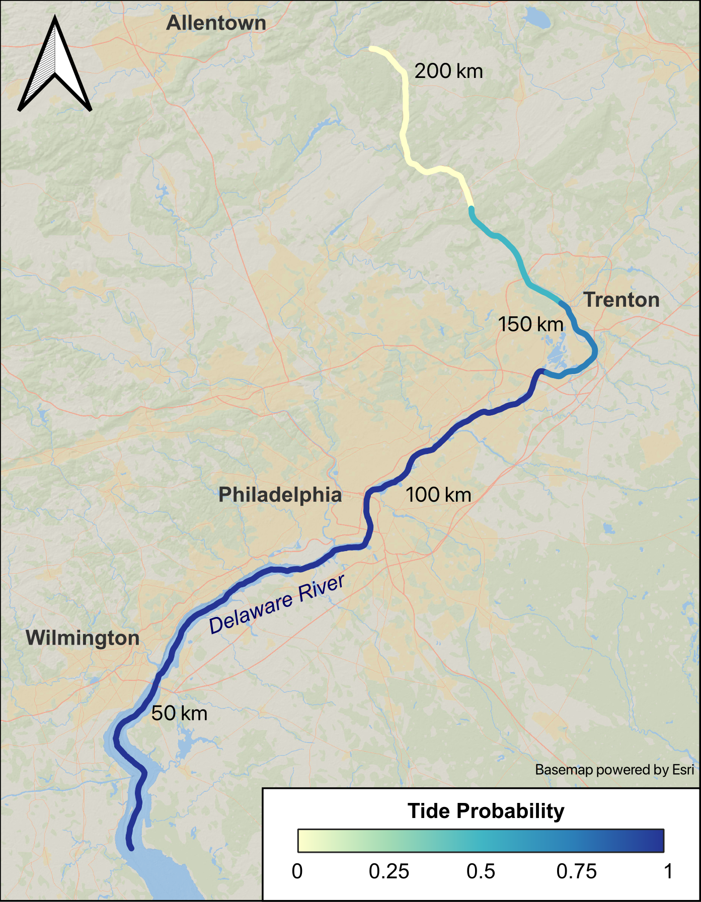 Delaware Tidal Probability