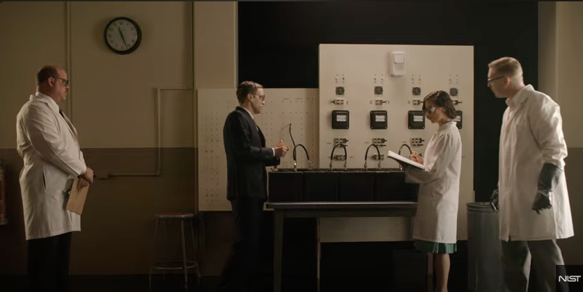 A scene of the test of the battery additive AD-X2 in the the film The AD-X2 Controversy